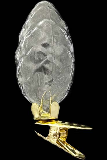 Стеклянная елочная игрушка Заготовка Шишка на лягушке 8,2см 161518800